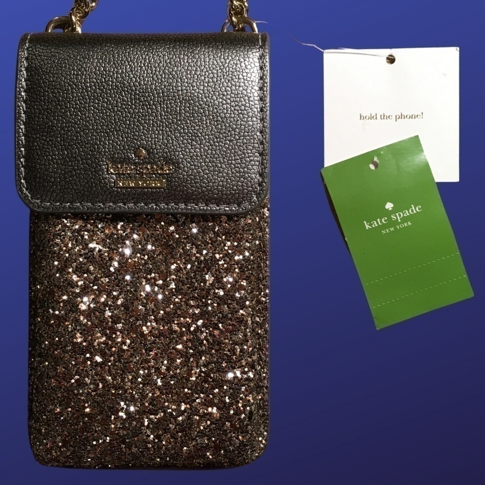 𝅺kate Spade North South Crossbody #WIRU0981, Laurel Way Glitter MSRP $128 NEW